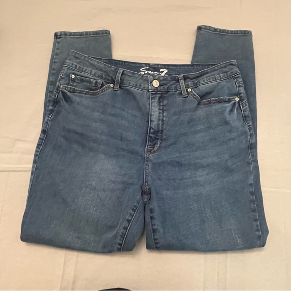 Seven7 Denim - Seven7 Women's Straight Leg Jeans - Dark Blue